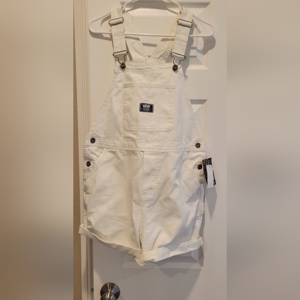 Vans white short overalls